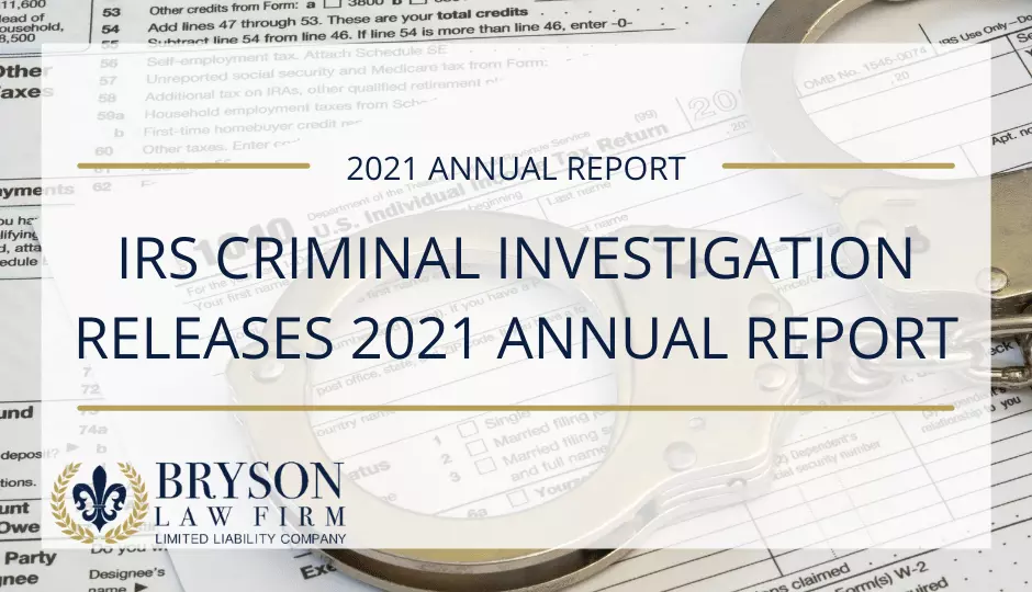 IRS Criminal Investigation Releases 2021 Annual Report