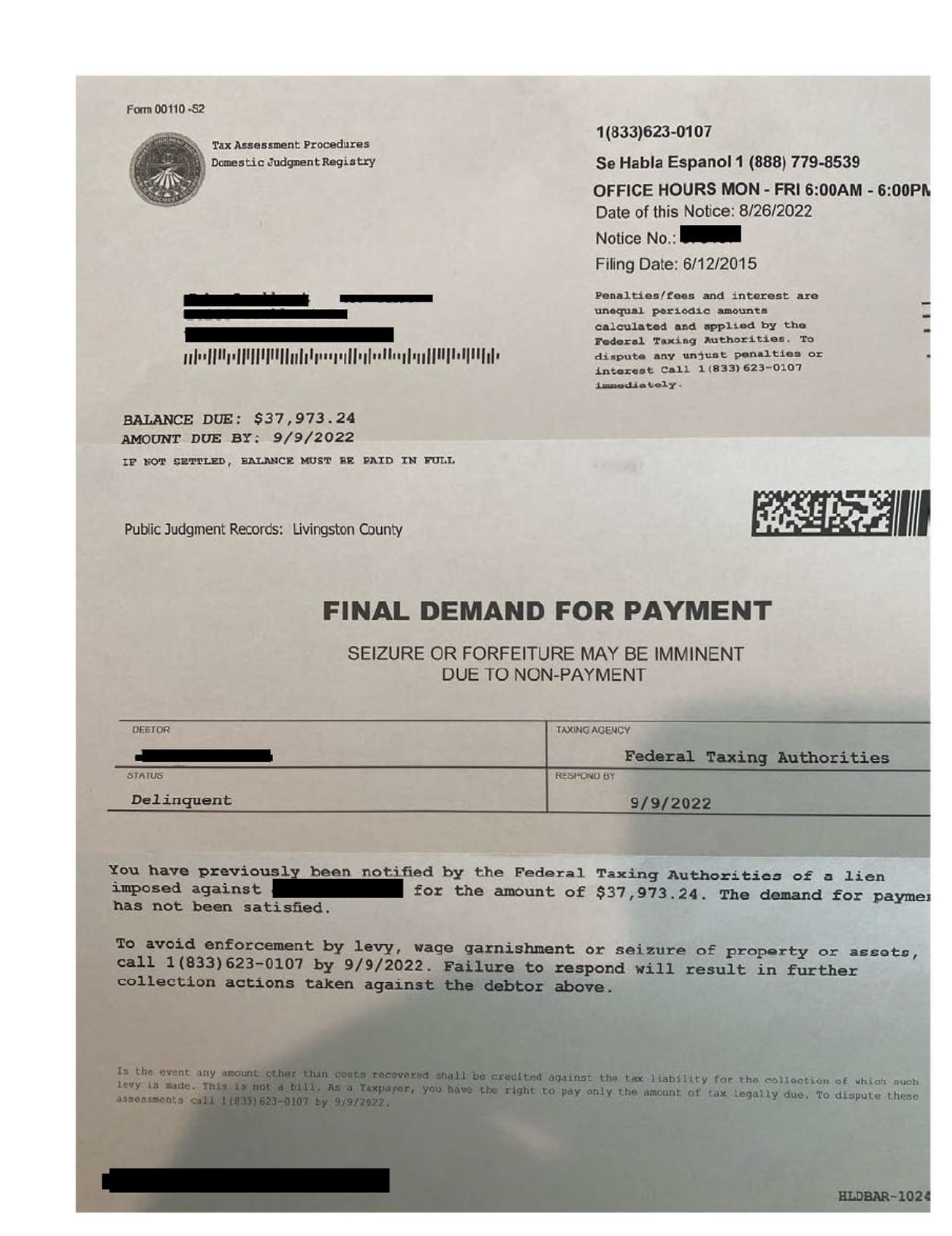 Spam_IRS_MAIL_Redacted Spam IRS MAIL Redacted 1